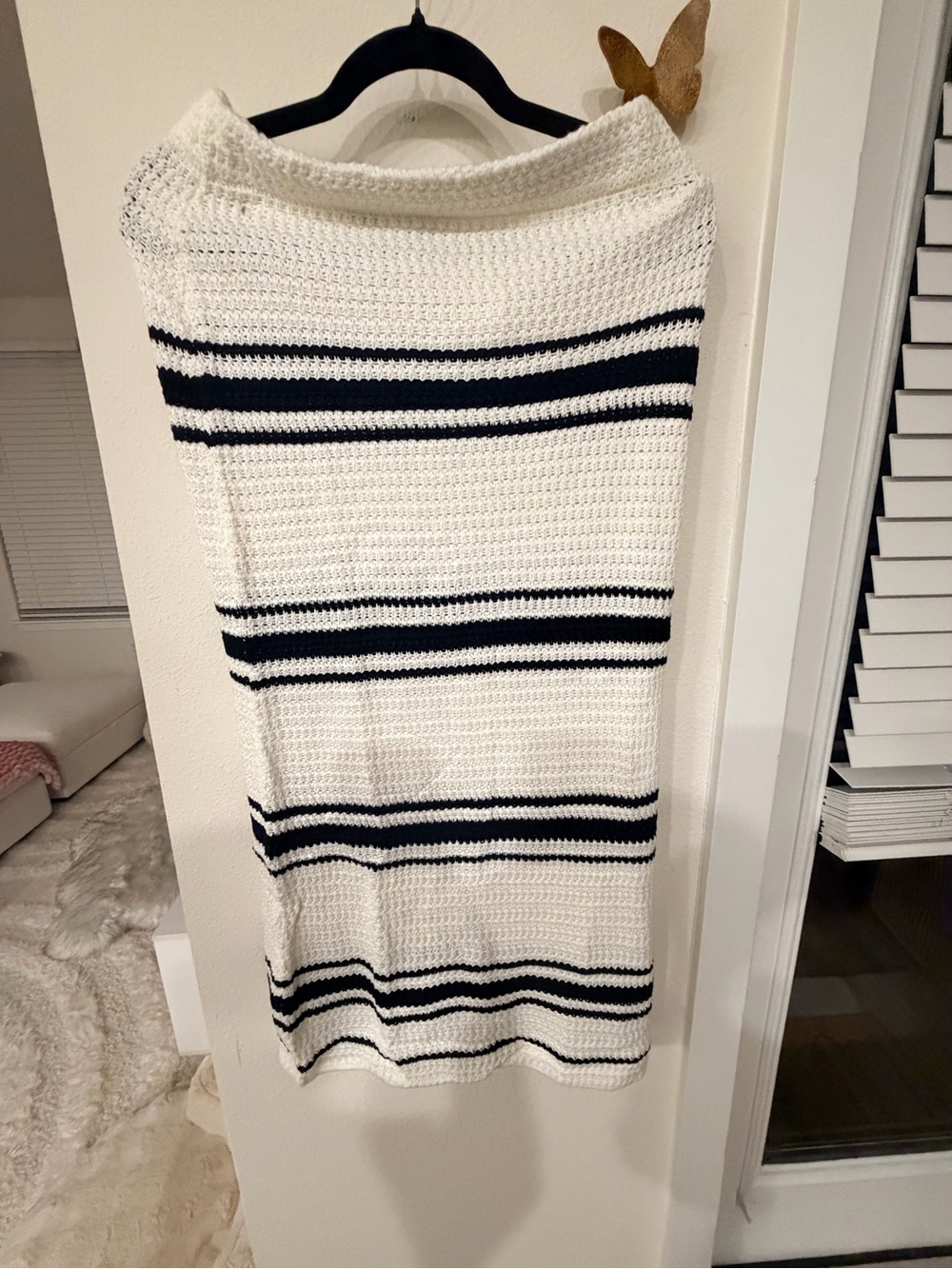 Striped skirt and top set
